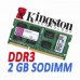 MEMORIA SODIMM KINGSTON DDR3 2GB 1600